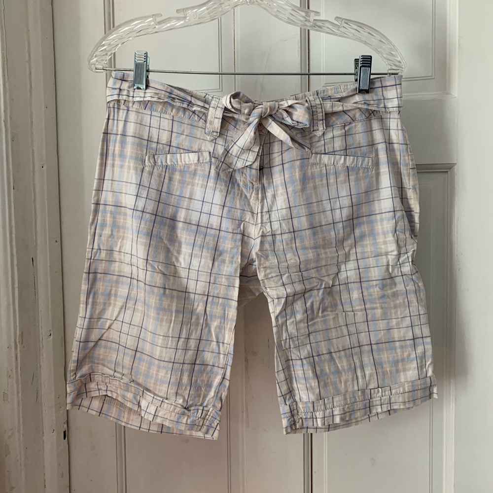 Plaid Bermuda Shorts